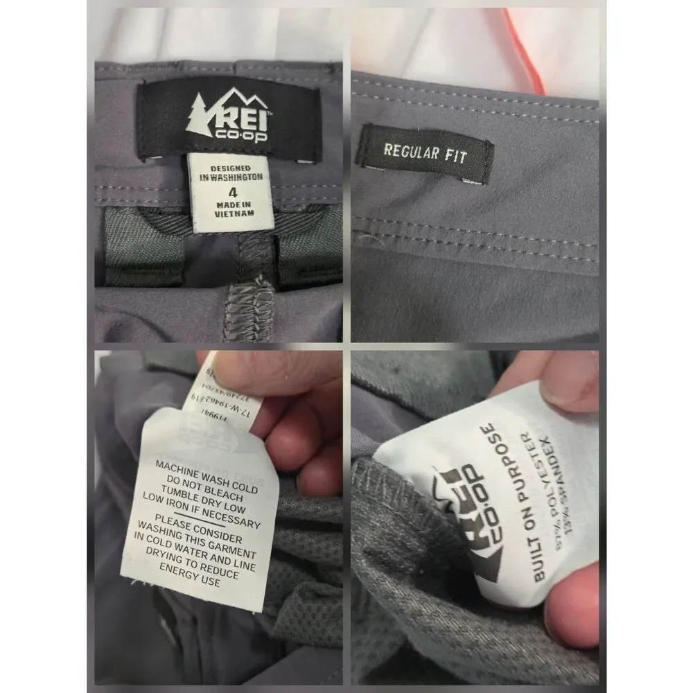 REI CO-OP Kornati Roll Leg Articulated Knee Hiking Pants Sz. 4